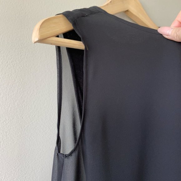 ALL SAINTS Black sleeveless top size 0 women's shirt blouse - Picture 5 of 10